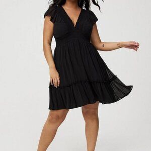 NWT Torrid - Mini Ruffle Chiffon Dress